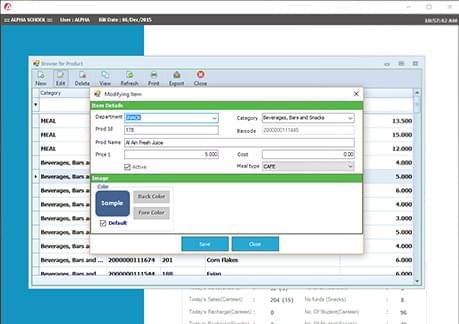 canteen management system